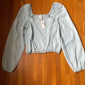 Cloth & Stone denim blouse